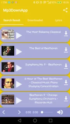 Mp3DownApp android App screenshot 1